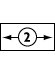 Stretch by two symbol